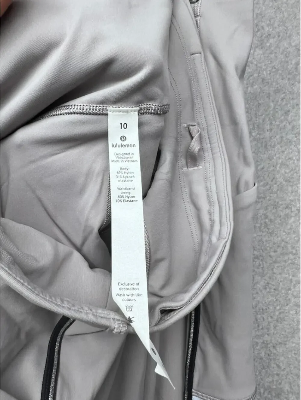 Lululemon Speed Up Tight Metallic Dark Chrome Reflective Run Leggings EUC 10